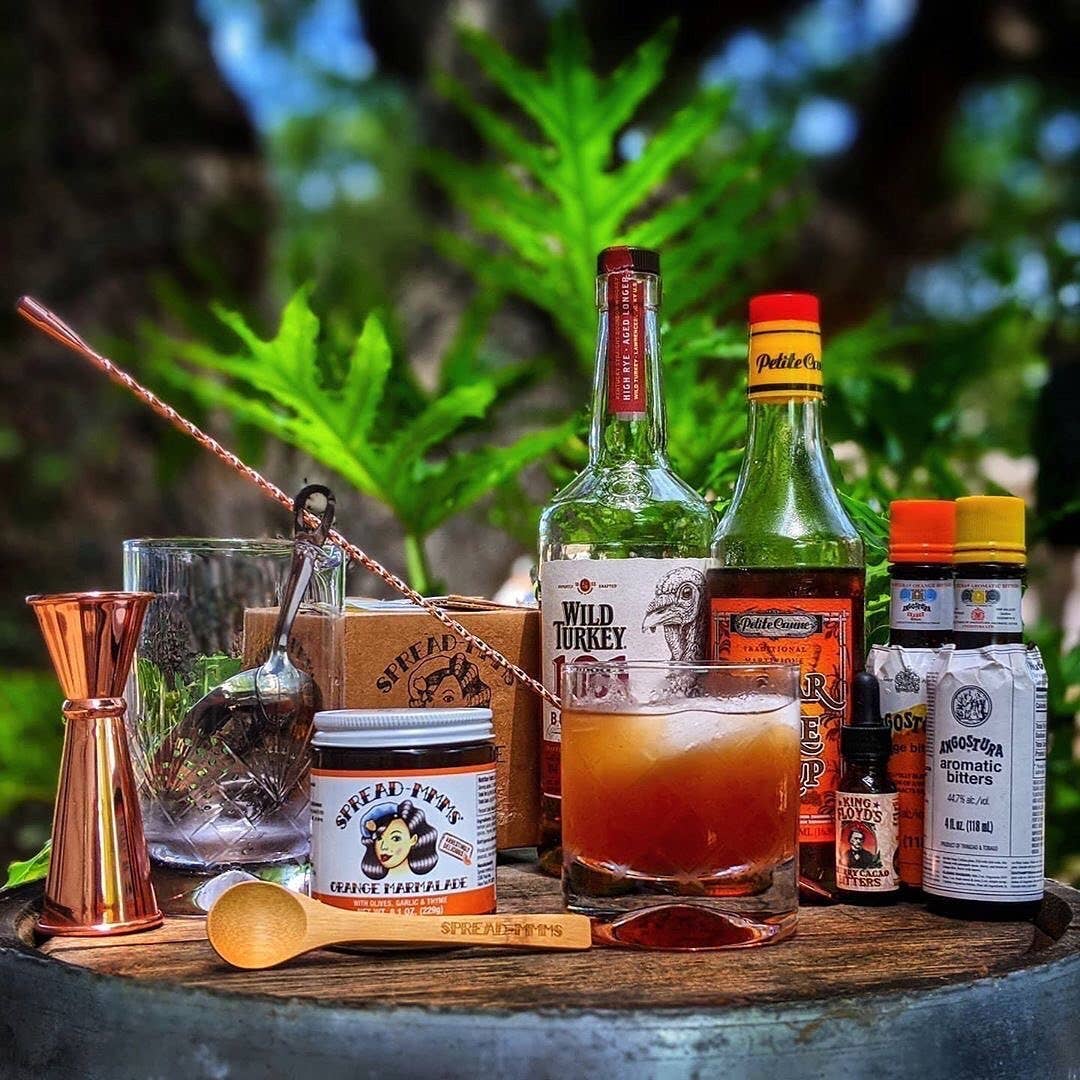 Spread-mmms - Wholesale Jam/Jelly - Orange Marmalade with Olives, Garlic & Thyme -- large jar4