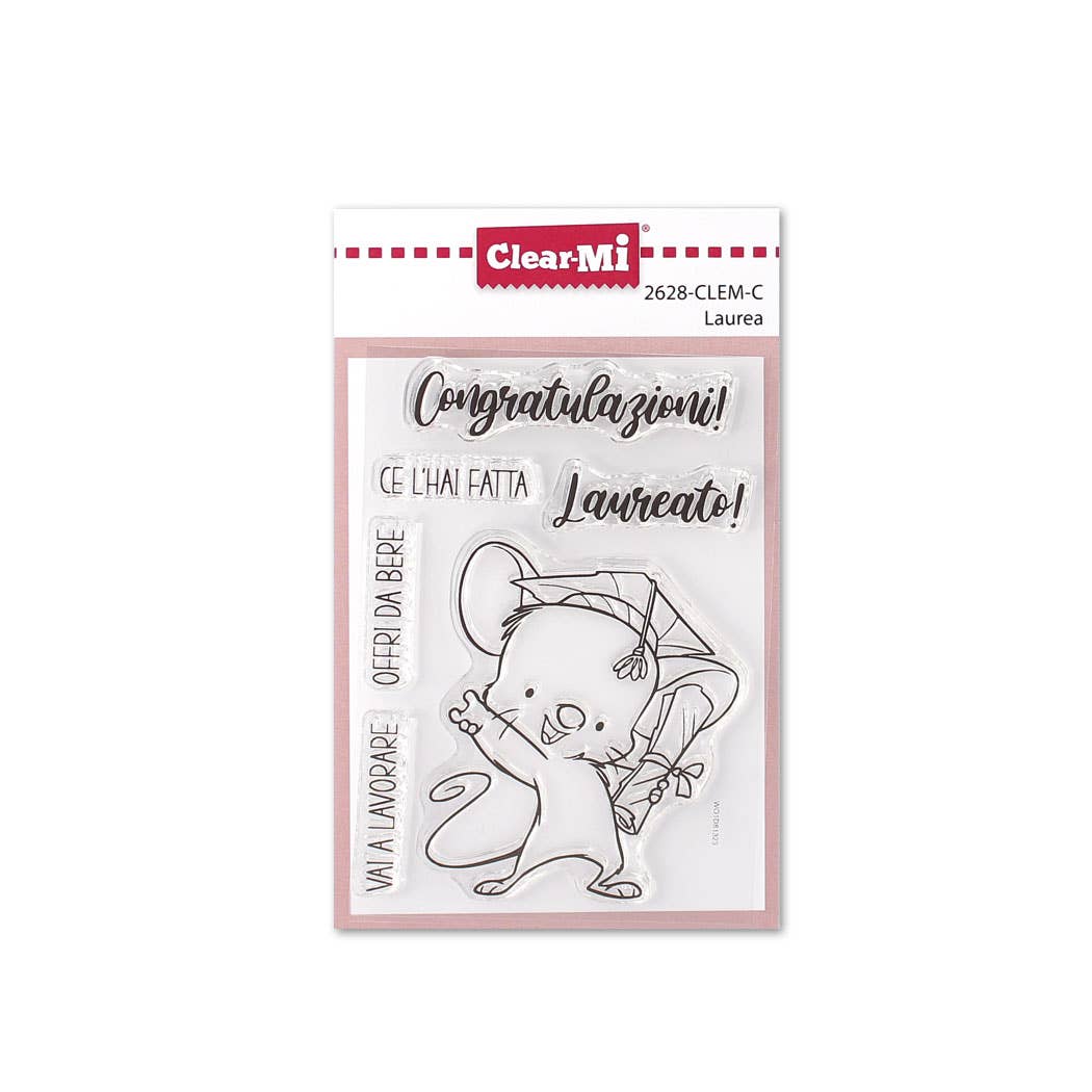 Impronte D'Autore - Wholesale Rubber/Decorative Stamp - Clear polymer stamps Graduation