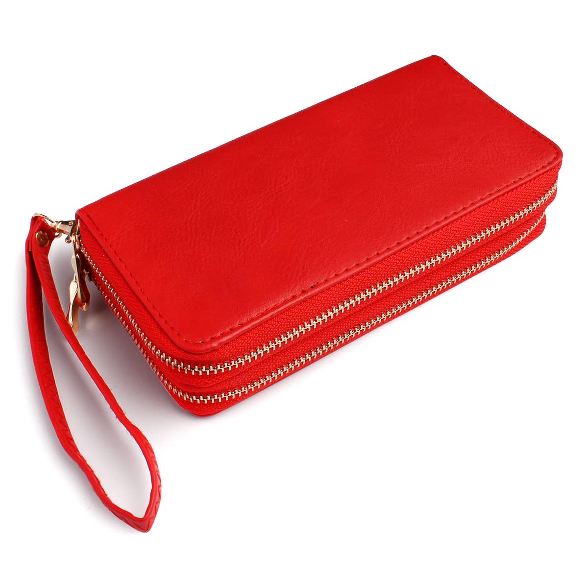 MYS Wholesale Inc - Vente Portefeuille – femme - Portefeuille à double fermeture éclair élégant et tendance pour femmes11