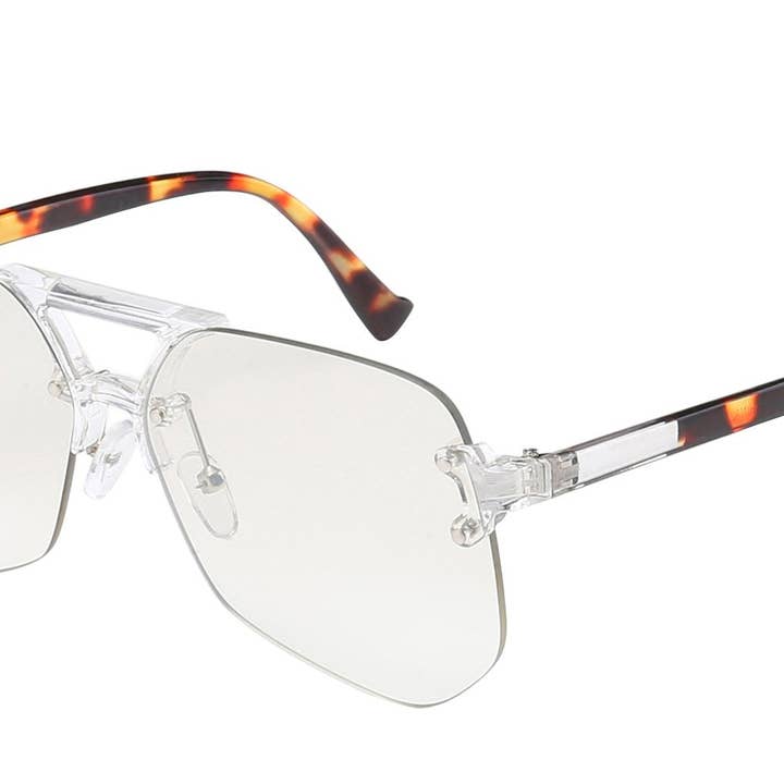 RIMLESS POLYMER FASHION FRAME Sunglasses for wholesale by Luna Sunglasses