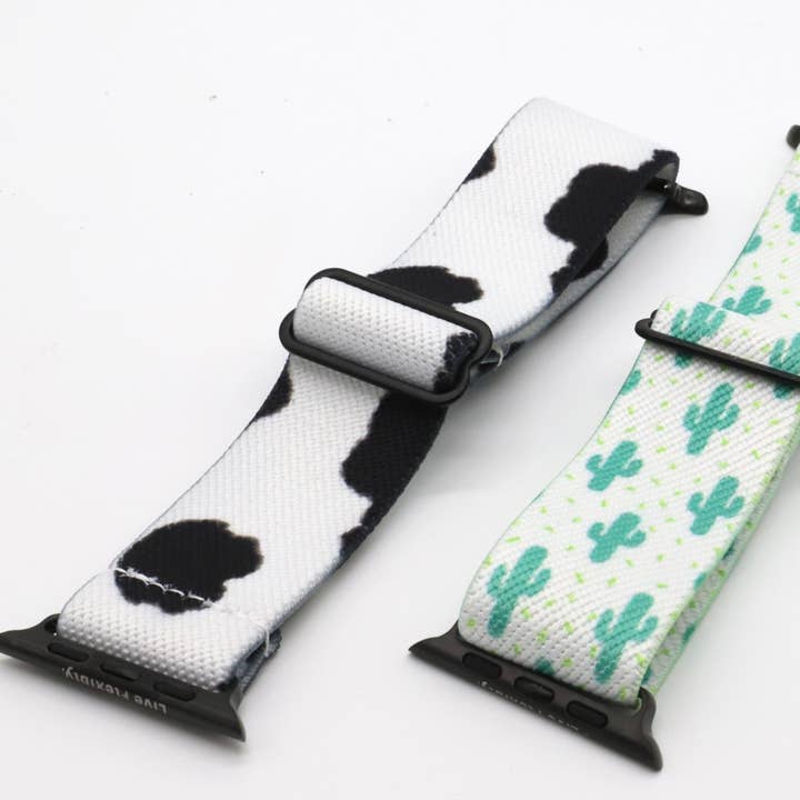 Braxley Bands - Wholesale Watch Band/Strap - Women's - Moo Stretchy Apple Watch Band in Cow Print