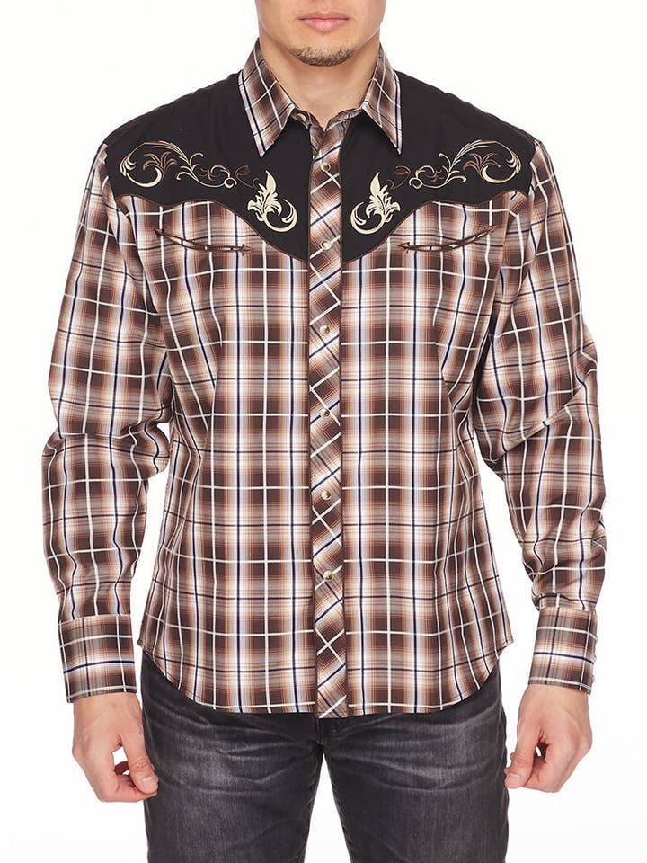Camisas de vaquero con bordado occidental RODEO para hombre para venta al por mayor de Rodeo Clothing