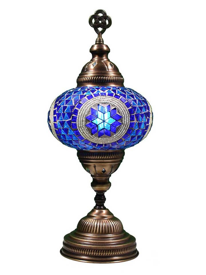 Handmade Turkish Moroccan Style Mosaic LED Table Lamp BSC1 for wholesale by KusKuus