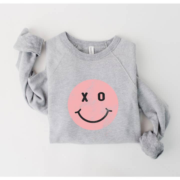 Emmaus, Inc. - Wholesale Sweatshirt - Unisex - XO SMILEY FACE