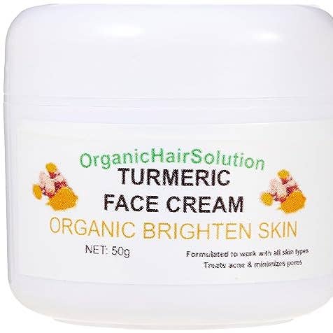 TURMERIC FACE CREAM- Formulated to work with all skin types- Treats acne-Anti Aging-Dark spots remover for wholesale by Organic Hair Solution