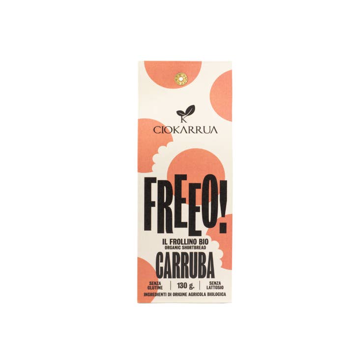 Ciokarrua - Wholesale Cookie - FREEO,CAROB SHORTBREAD. Vegan, lactose and gluten free