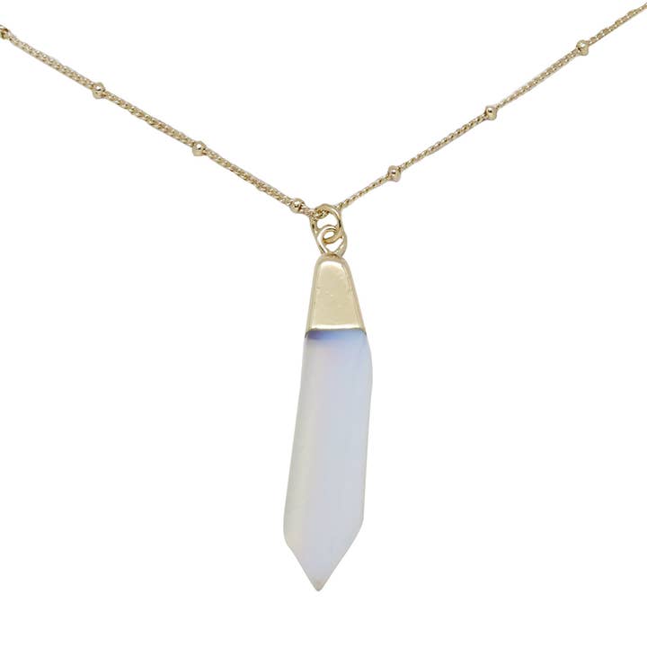 Collier pendentif opale et or pour la vente par CHARGED