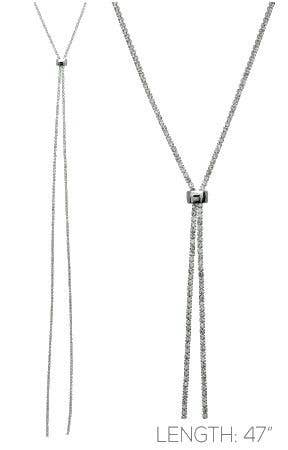 Accessorize Me – Engroshandel Lariat/Y-hal halskæde – Rhinestone Lariat halskæde1