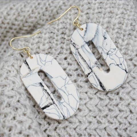 White Marble Capsules for wholesale by Shannon V Jewelry