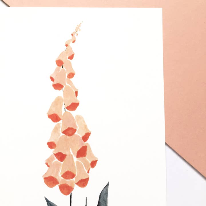 Vingerhoedskruid A5 Art Print voor wholesale door ZoeLathamDesigns