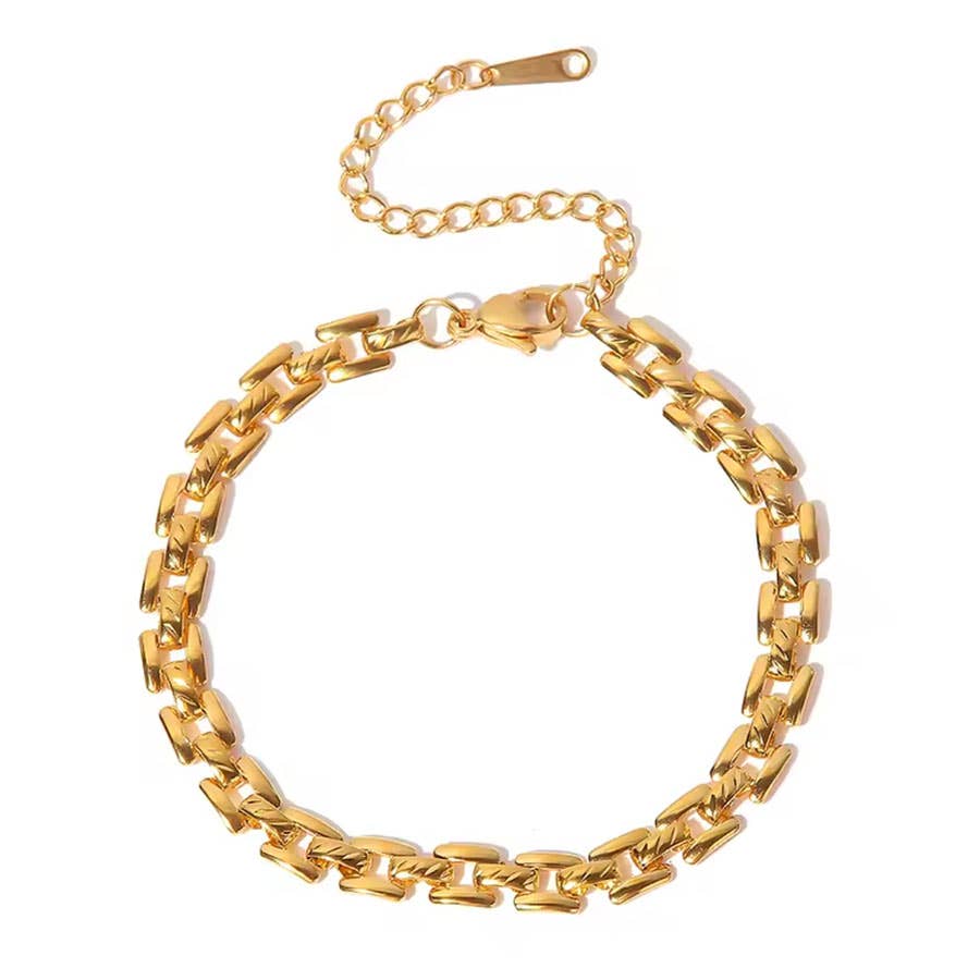 LOUIZ - Wholesale Link & Chain Bracelet - Wide Link Bracelet0