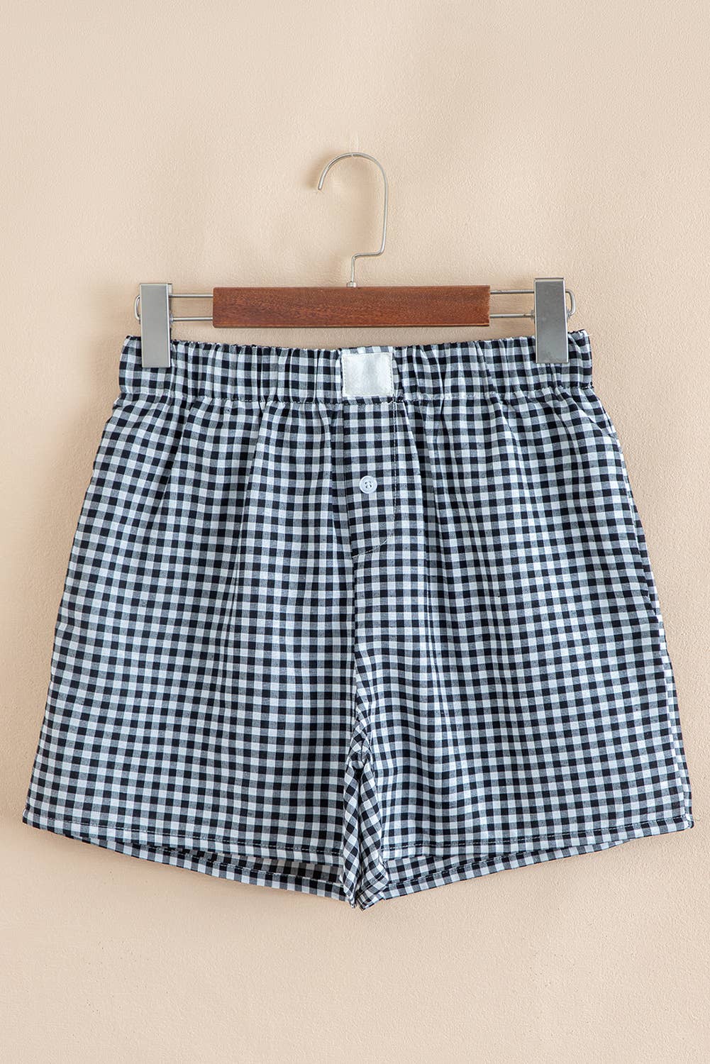 Lovesoft - Wholesale Shorts - Women's - Red Plaid Gingham Printed High Waist Shorts13