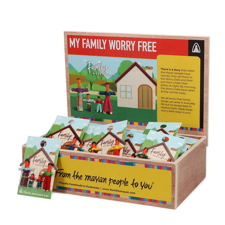 Worry dolls (set of 4) - Worry free family for wholesale by Rex B2B - Europe