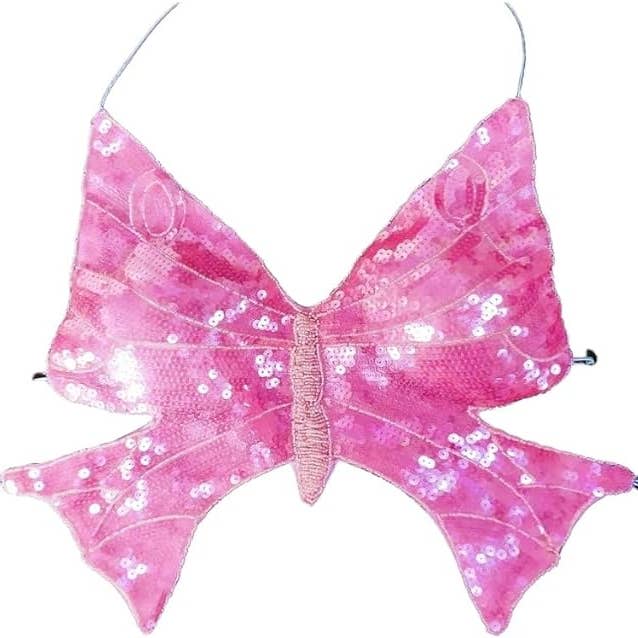 Light up Butterfly Sequin Top for wholesale by SugarQuoteMeNot LLC