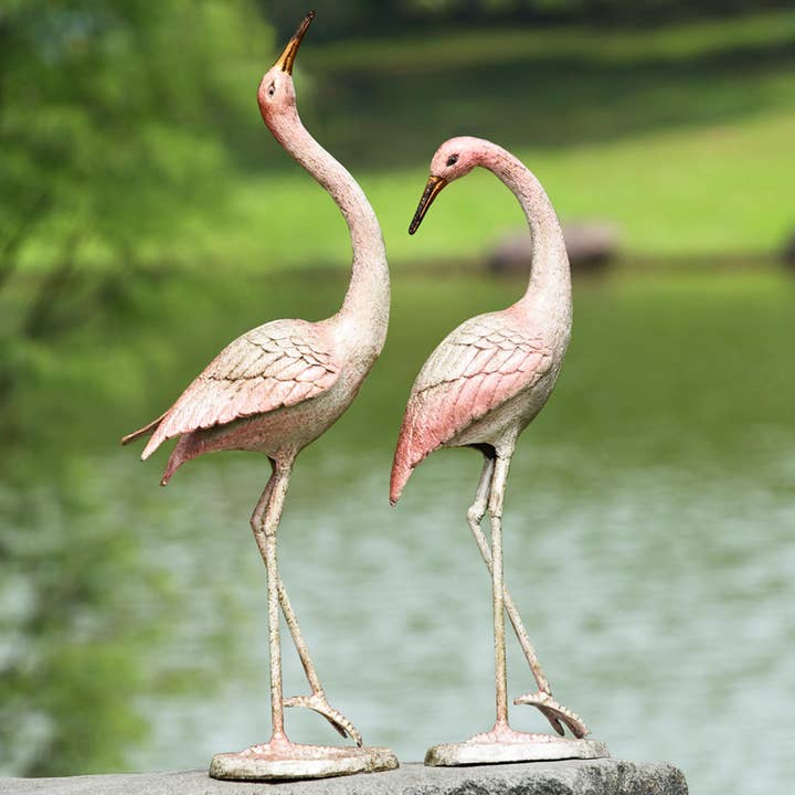Flamboyant Crane Garden Pair for wholesale by SPI Home