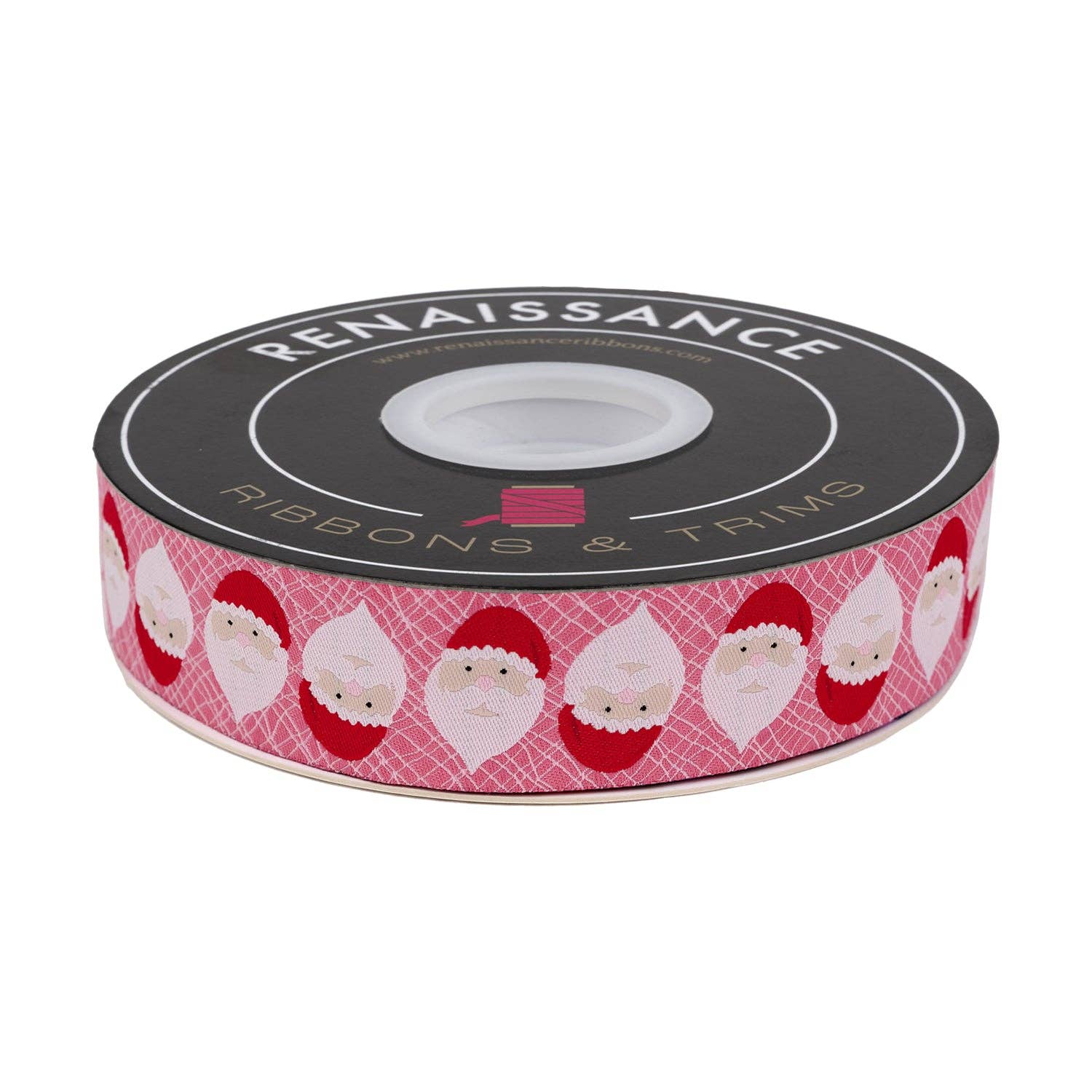 Renaissance Ribbons - Wholesale Ribbon - Gift Wrapping - Hip Santa - 1-1/4" width - Gingerbread Christmas - 15 Yard Spool0