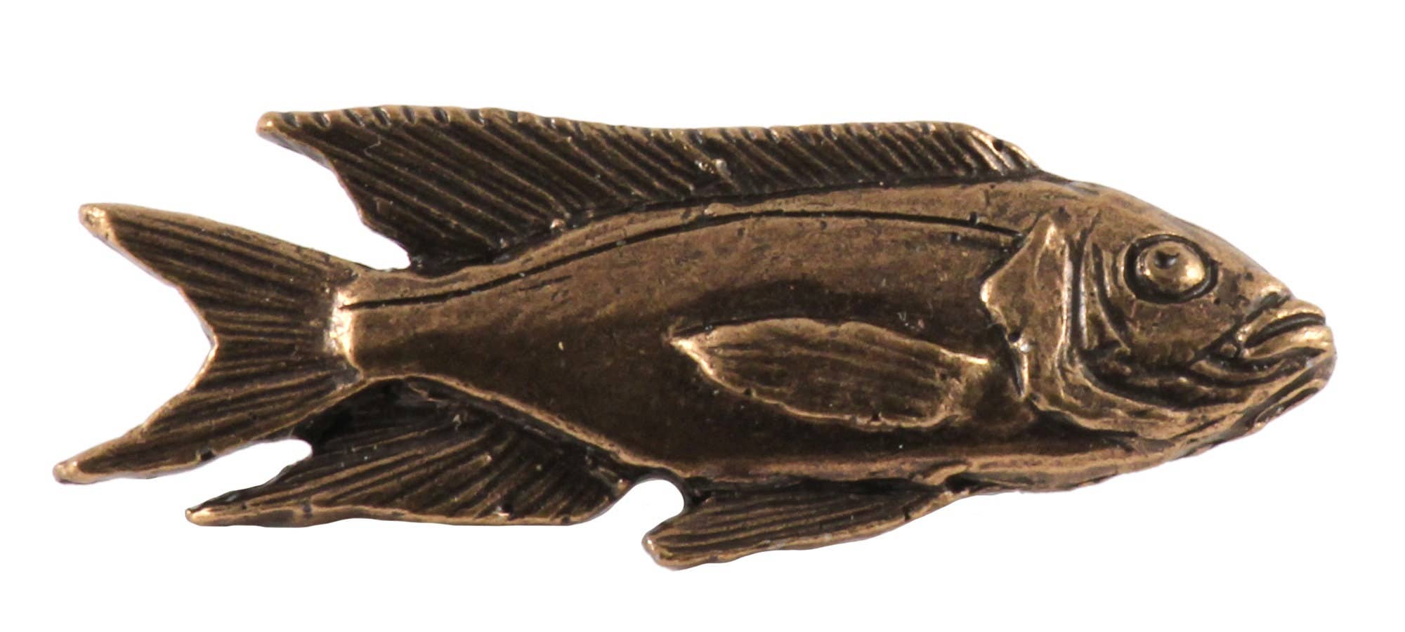 Creative Pewter Designs - Wholesale Reversspeld/knoop - Afrikaanse cichlide vis tinnen reversspeld of magneet F1083