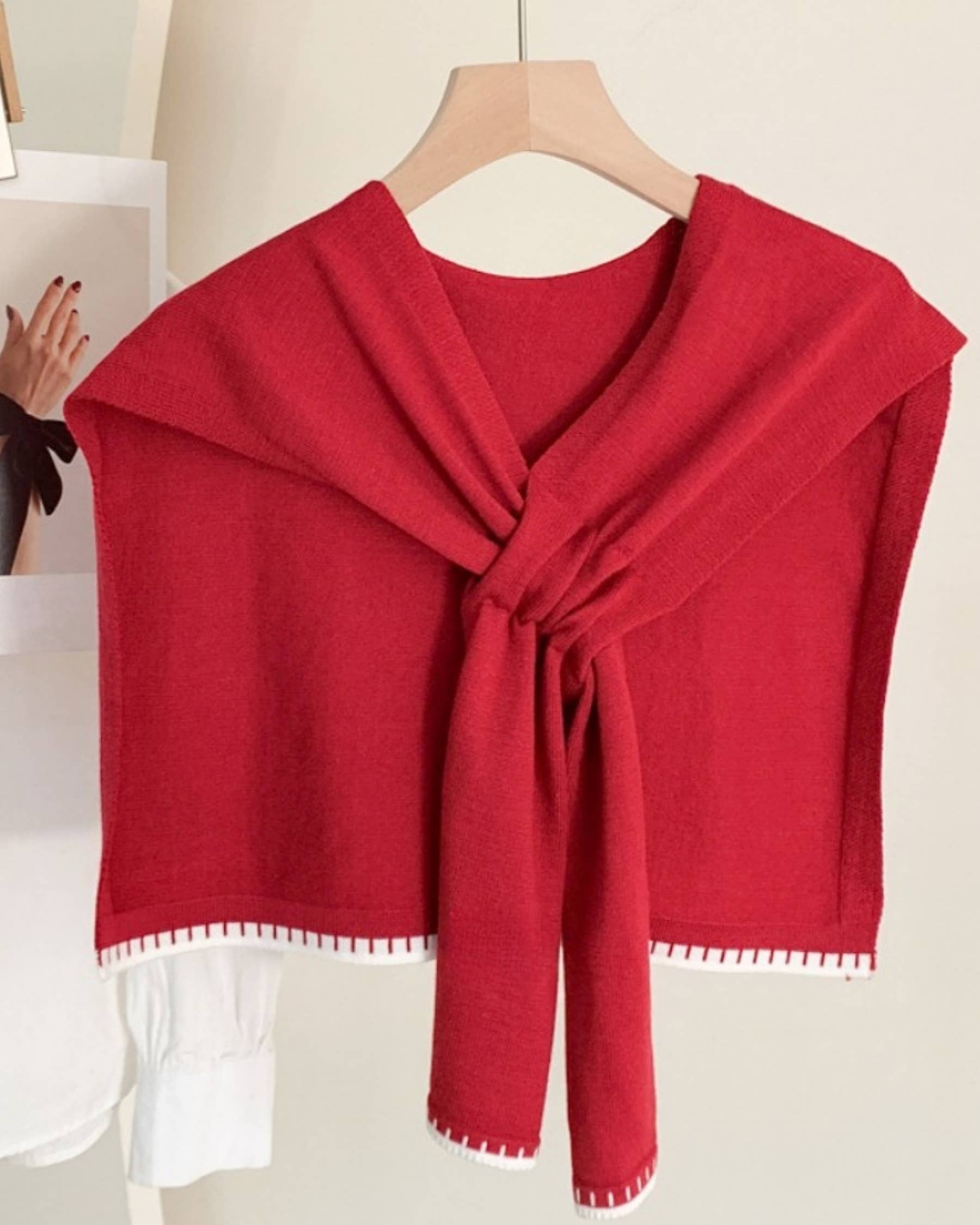 JC Sunny Fashion – wholesale Capelet – Women’s – JC063354 Stylish Mini Shoulder Cover with Cross-Front Scarf5