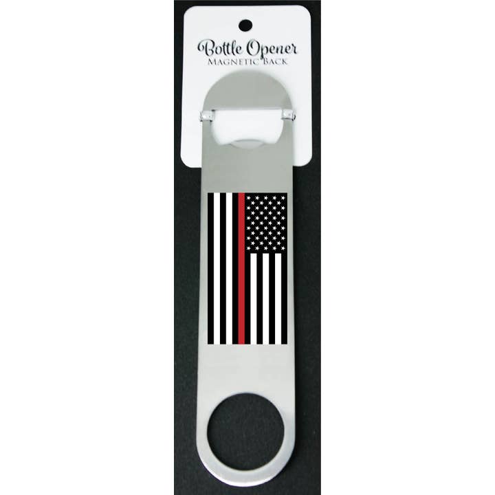 The Wine Steward LLC - Wholesale Bottle/Wine Opener - Firefighter Memorial Flag Bottle Opener
