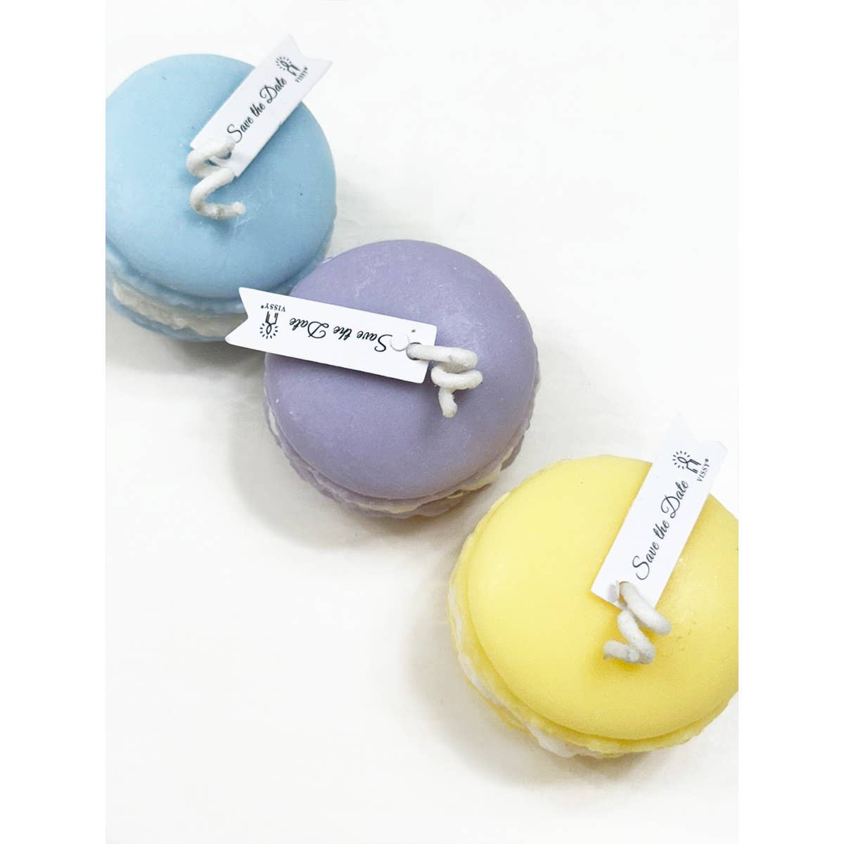 MIX COLOR Candle of Macaron with Scents for wholesale on Faire4