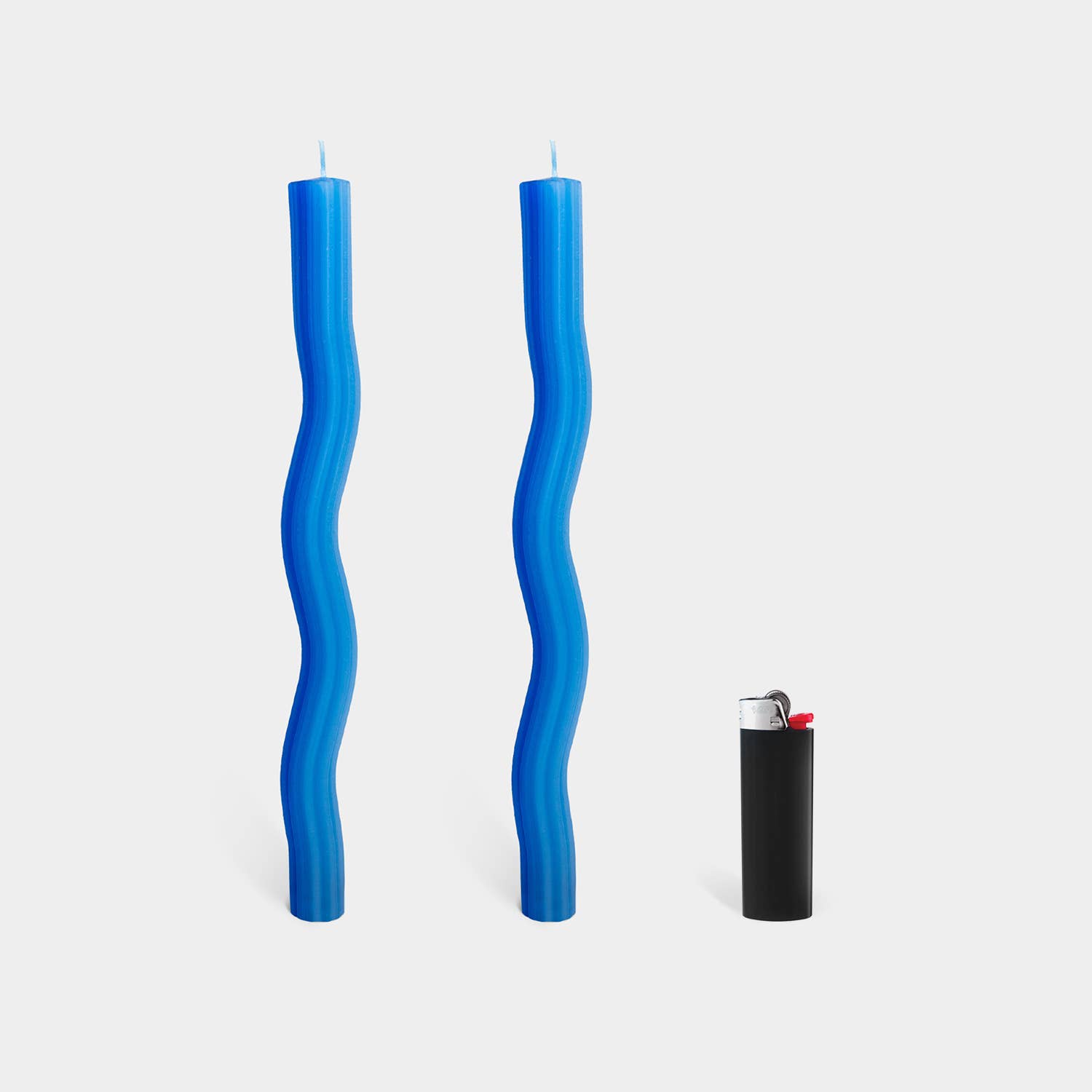 54 Celsius - Venta al por mayor Velas cónicas/candeleros - Wiggle Candles, azul (paquete de 2), velas cónicas vibrantes de 11 pulgadas4