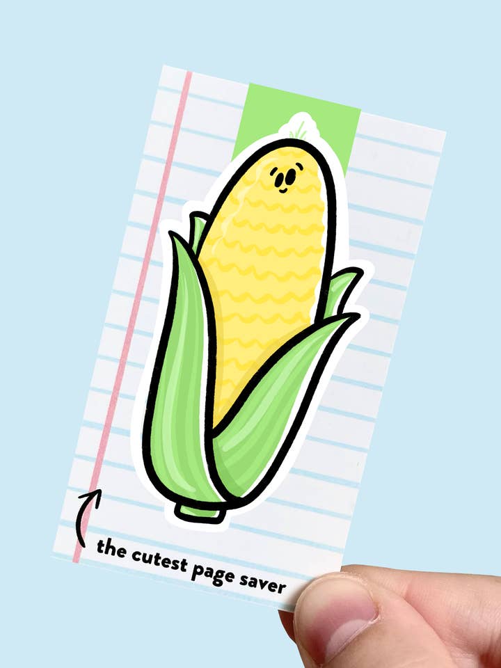 Corn Magnetic Bookmark for wholesale by Millie Paper Co.