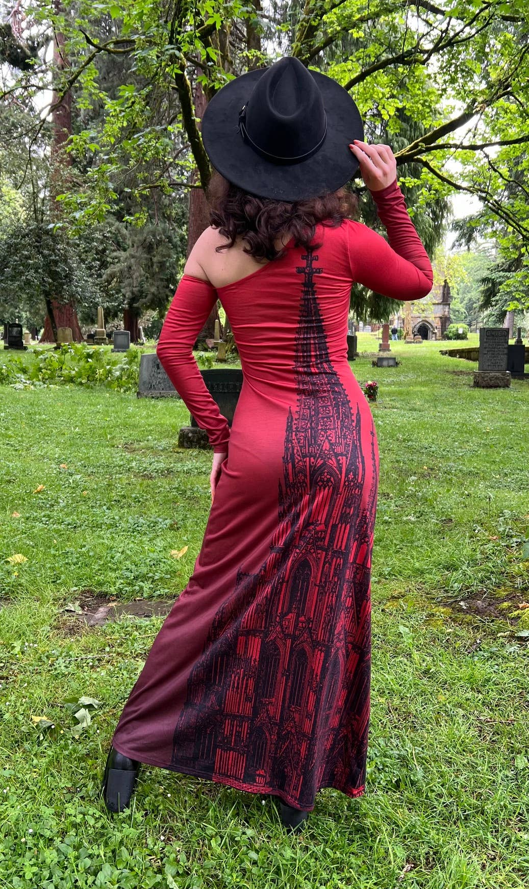 Witchwood Bags - Vente Robe – femme - Elspeth - Robe Maxi Confortable Cathédrale - PRÊTE À EXPÉDIER6