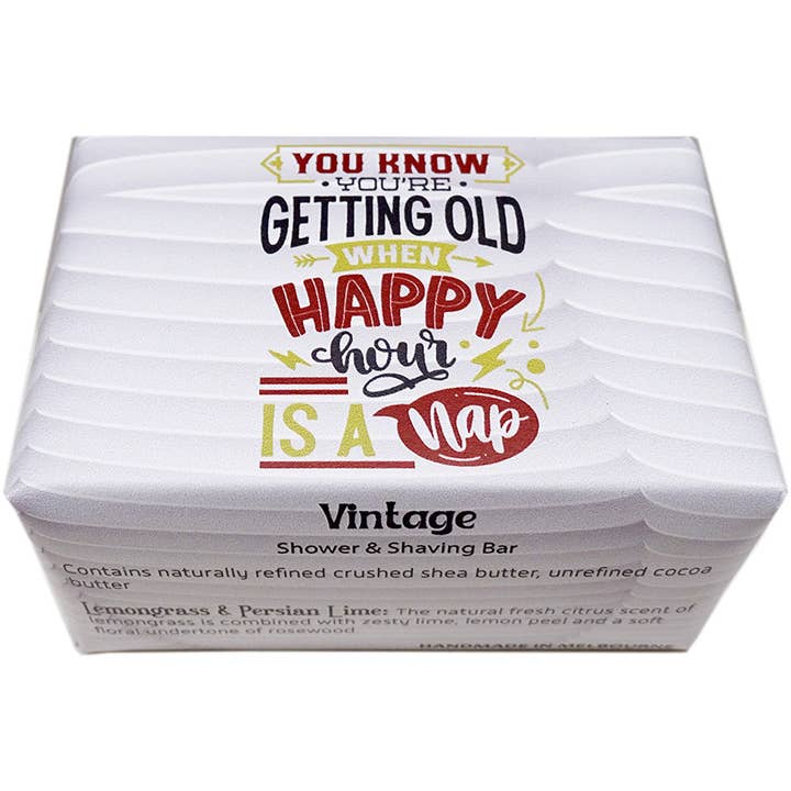 La Volve - Wholesale Bar Soap - VINTAGE BODY BAR - E - You know you're getting old when