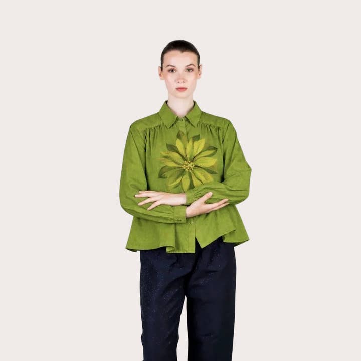 LO NEEL Camicia Hila Verde per la vendita all'ingrosso da parte di Lo Neel