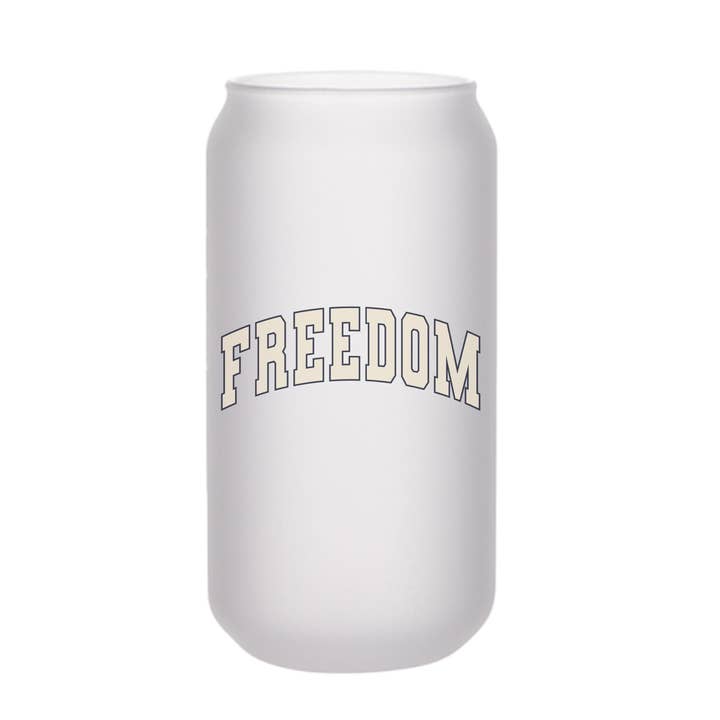 18 oz Varsity Freedom ölburkglas Cup, 4 juli Cup för wholesale av Amber Marie Design