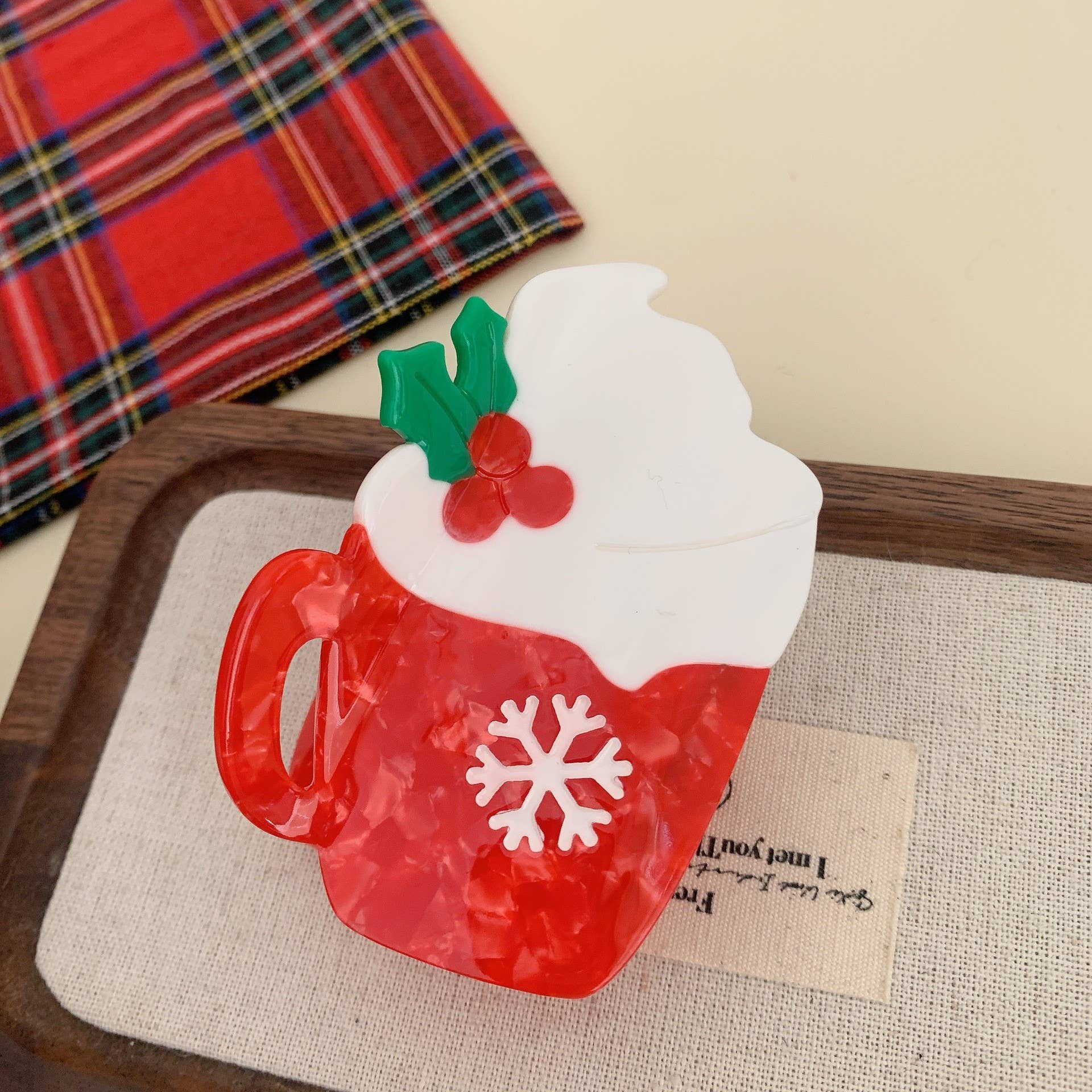 JOSSLYN by wall to wall - Wholesale Hair Clip - Women's - CHRISTMAS TREE SANTA SNOWMAN HAIR CLAW CLIPS | 40H9393