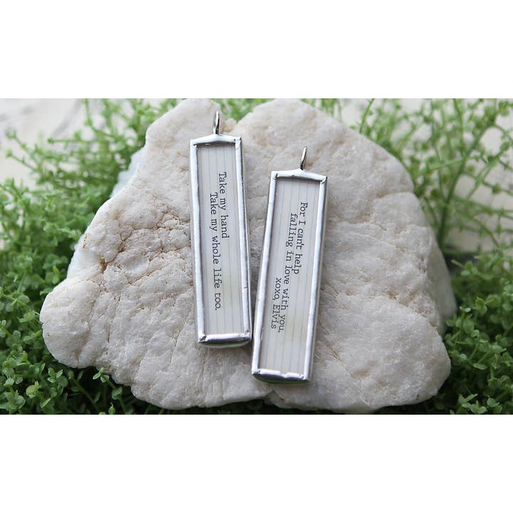 Can't Help Falling In Love XO Soldered Art Charm for wholesale by Jennifer Dahl Designs LLC