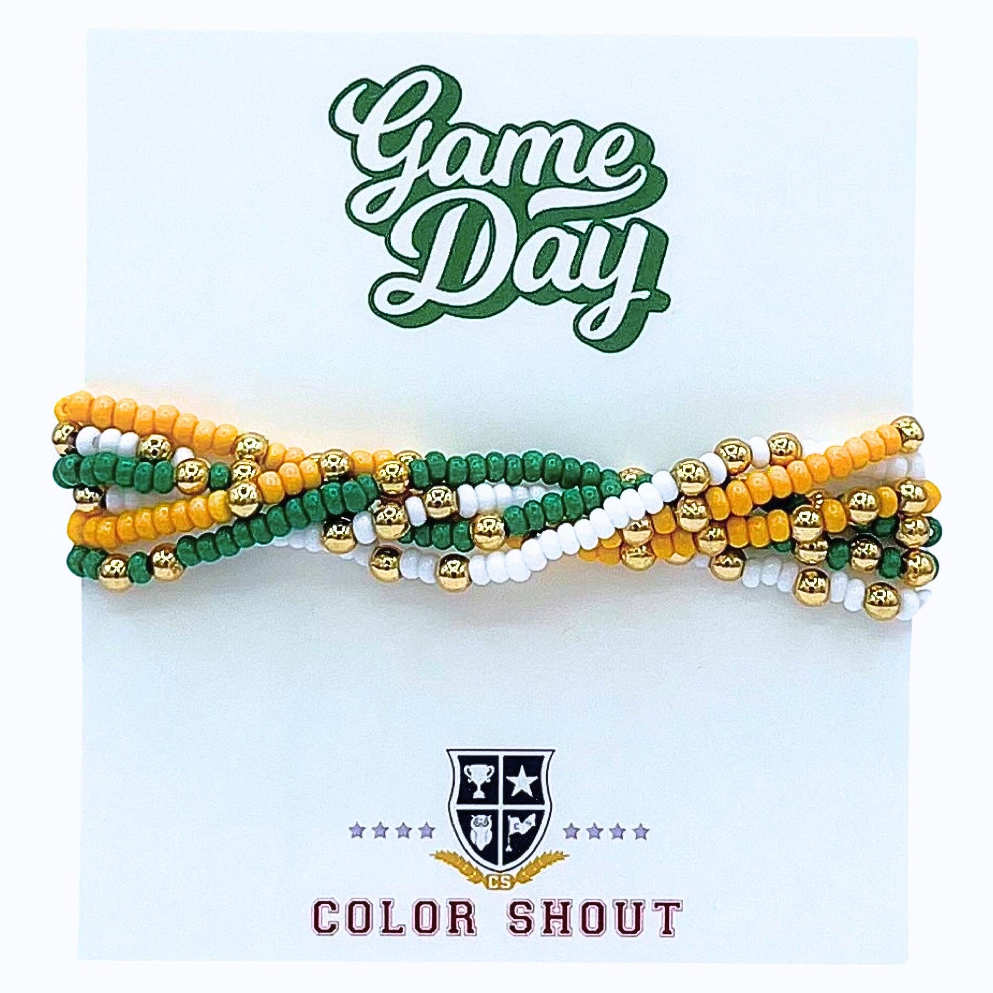 Color Shout - Wholesale Jewelry Set - Game Day Team Colors: Set of 6 Stretch Bracelets11