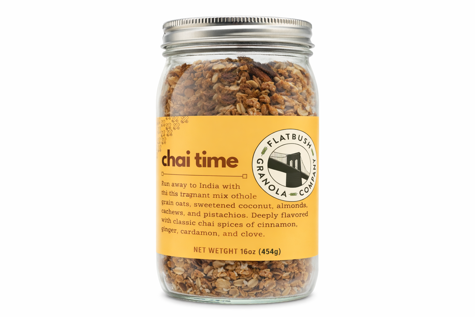 Flatbush Granola Company - Wholesale Granola - Chai Time Granola (Jar)1
