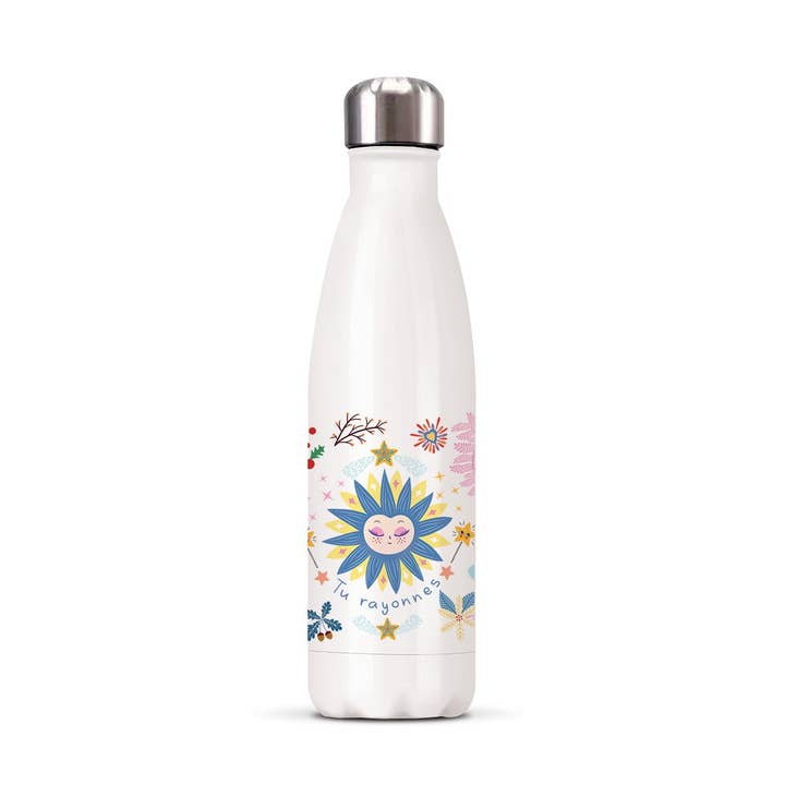 Geïsoleerde fles 500 ml - Winter Sun voor wholesale door Hirondelle & Cie