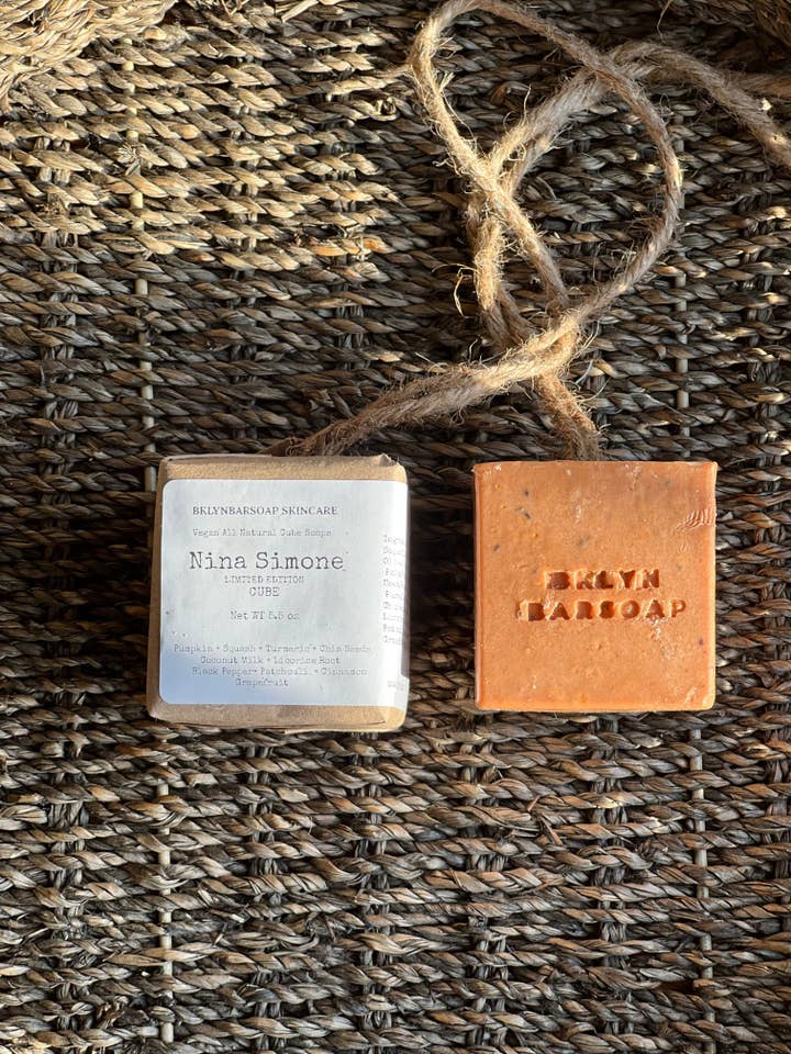 Nina Simone-Squash+ Pumpkin+Turmeric+Chia for wholesale by BklynBarSoap