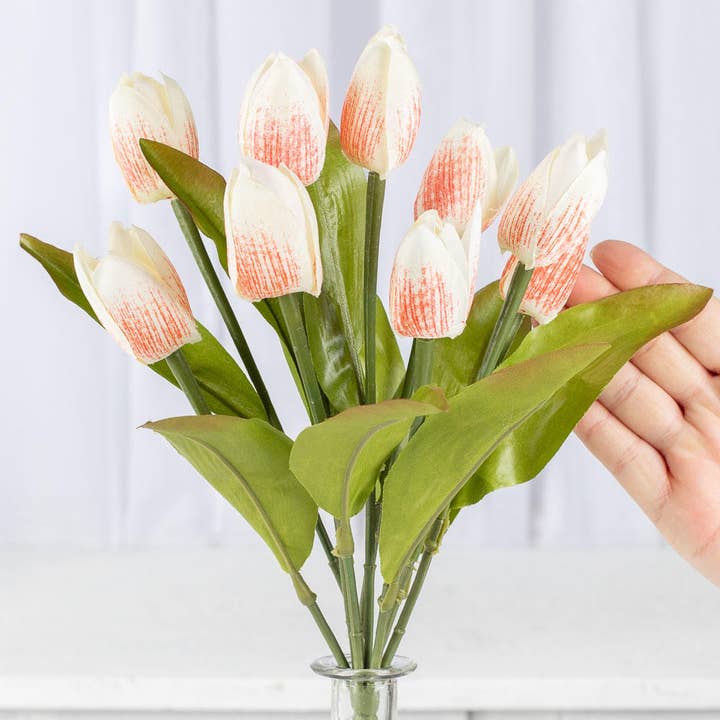 Factory Direct Craft - Wholesale Artificial Flowers - 13" Artificial Tulip Bush - Select Color1
