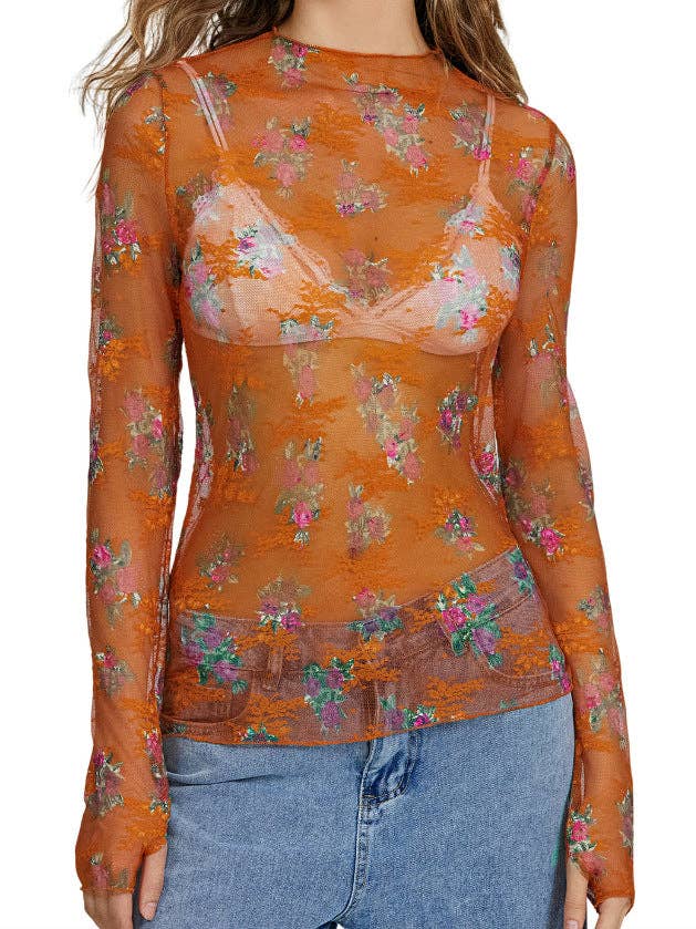 safistyle - Wholesale Blouse - Women's - Lace Mesh Base Top1