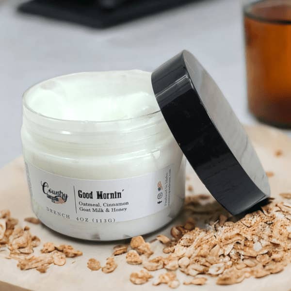 Good Mornin Drench - Lotion pour le corps au lait de chèvre et au miel pour la vente par Country Goods USA