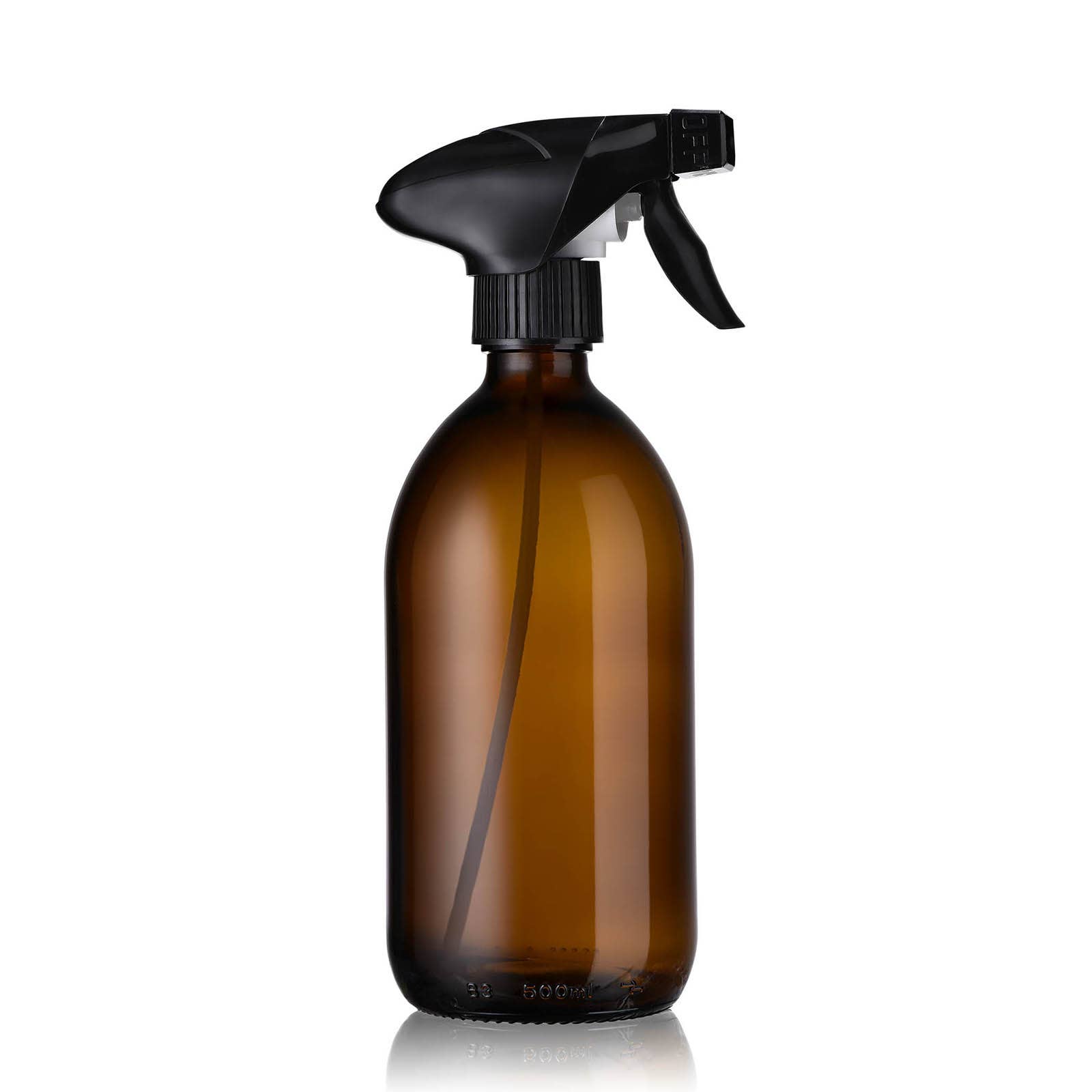 Little Pots - Wholesale Spray Bottle - Refillable amber glass bottle with black trigger spray1