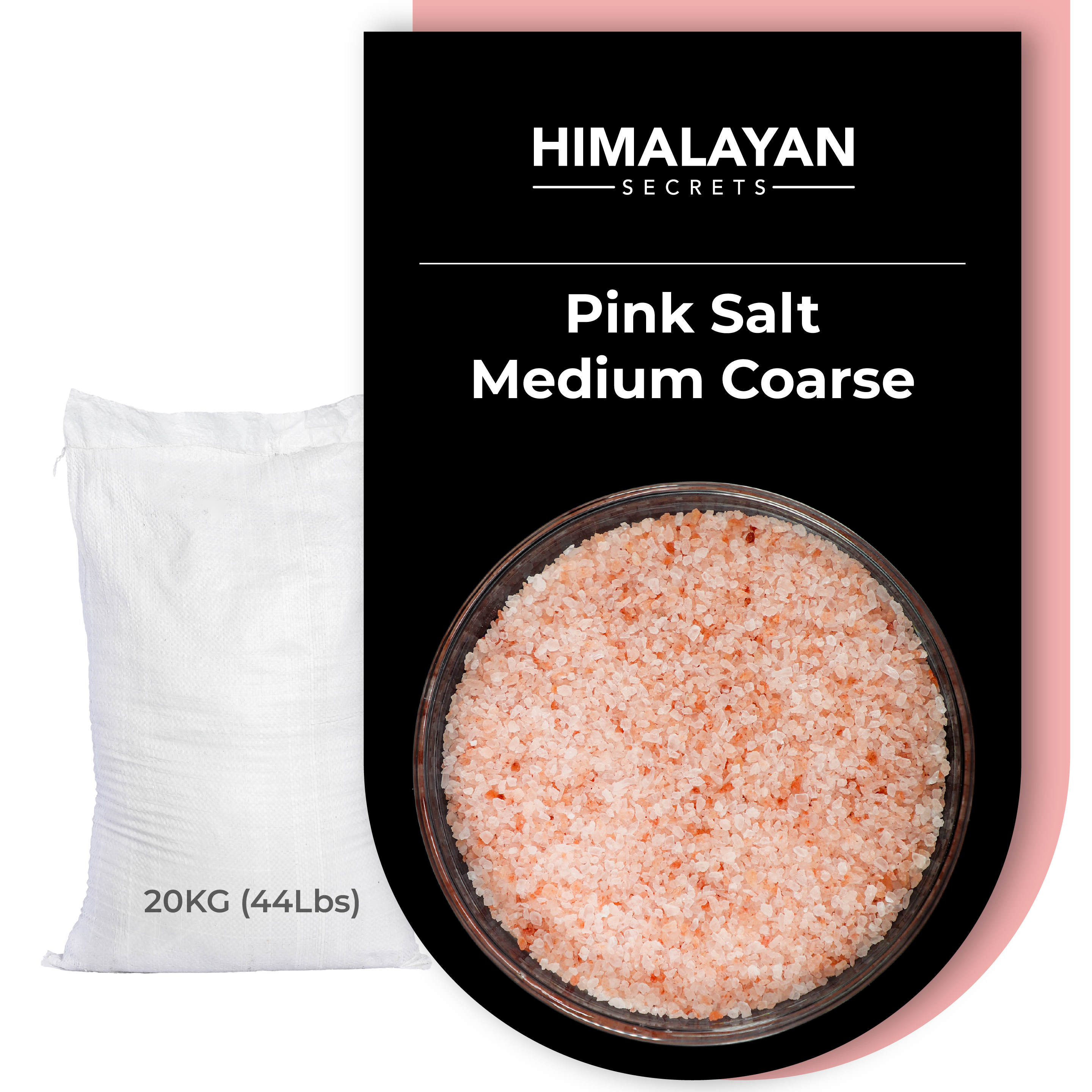 Himalayan Secrets - Wholesale Salt - 44 Lbs Edible Himalayan Dark Pink Salt MEDIUM COARSE (1-2mm)2