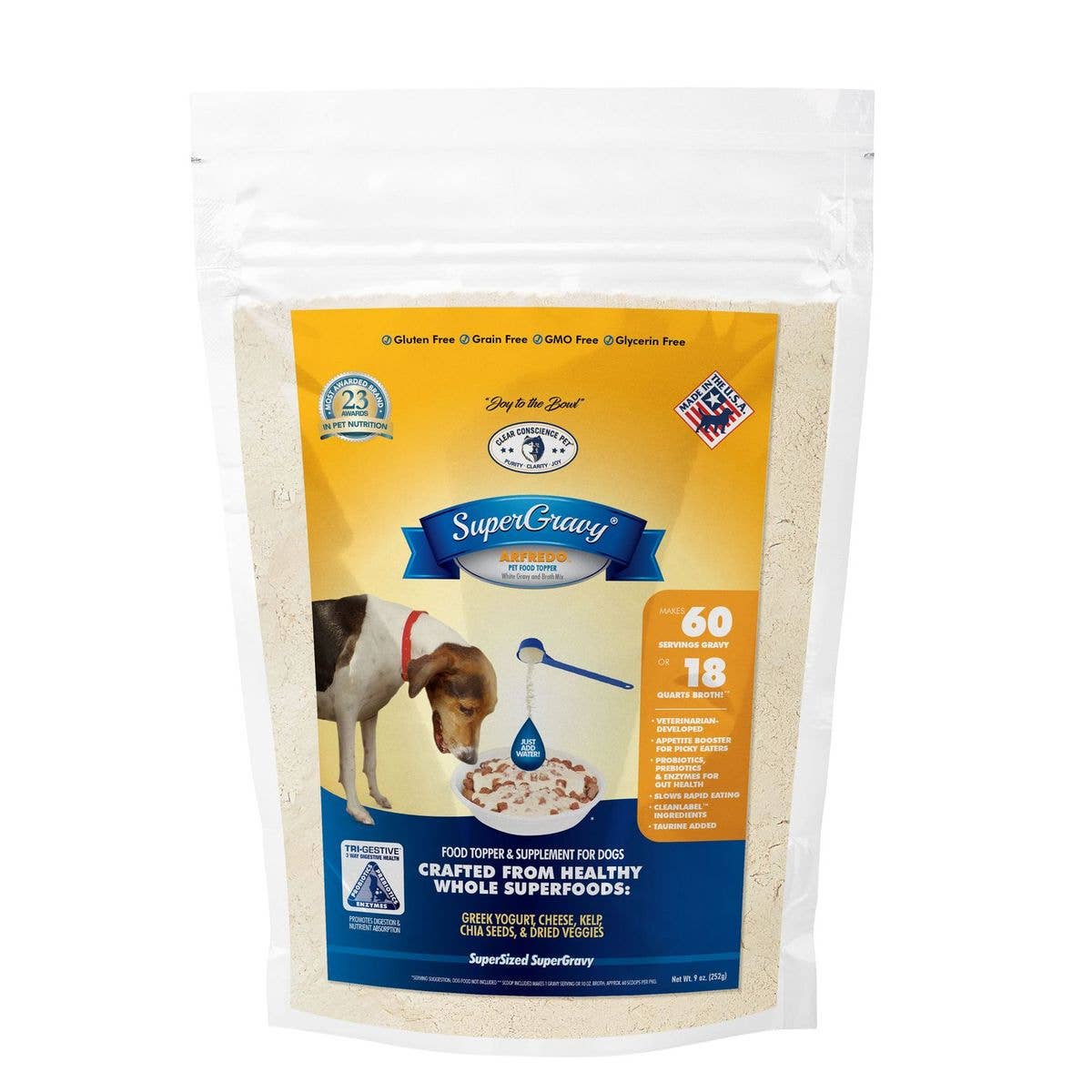 Clear Conscience Pet - Wholesale Pet Food - Dog - Arfredo - Supergravy® Pet Food Topper Gravy&Broth Mix 60-Day0