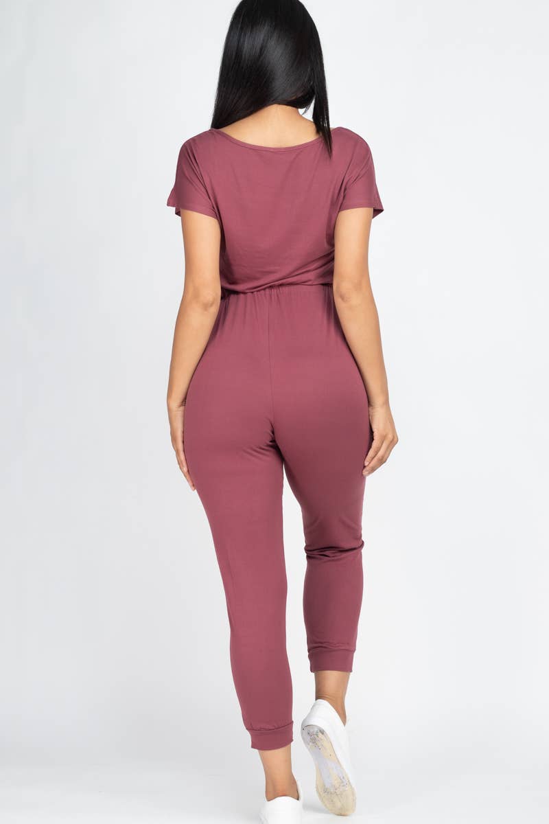 CAPELLA APPAREL – Großhandel Jumpsuit – Damen – Jumpsuit mit zwei Wege-Schultern und Kordelzug6