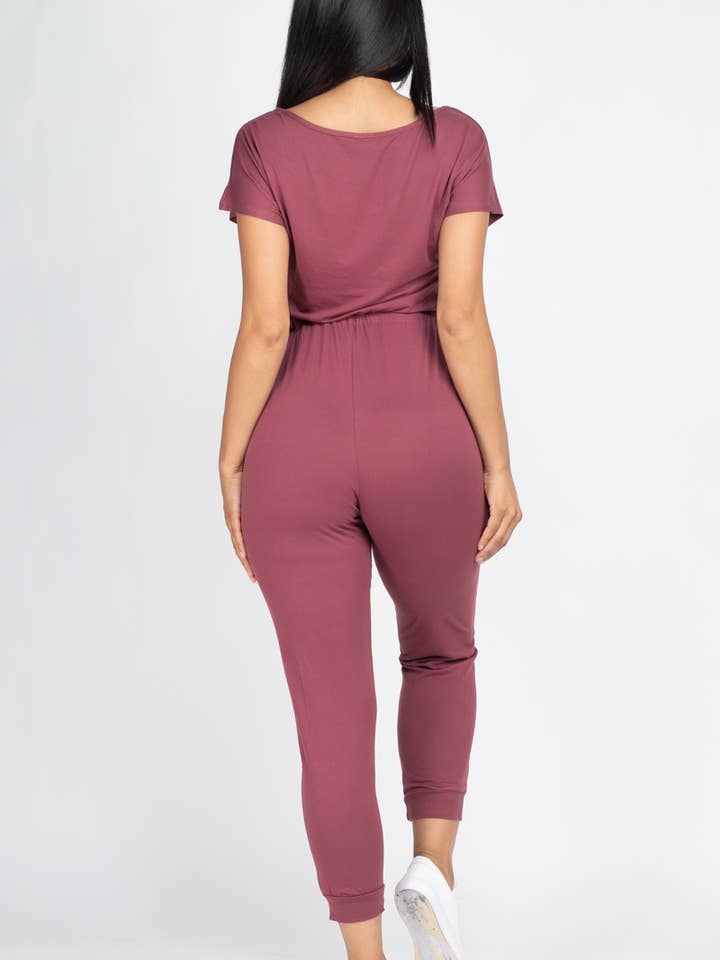 CAPELLA APPAREL – Großhandel Jumpsuit – Damen – Jumpsuit mit zwei Wege-Schultern und Kordelzug6