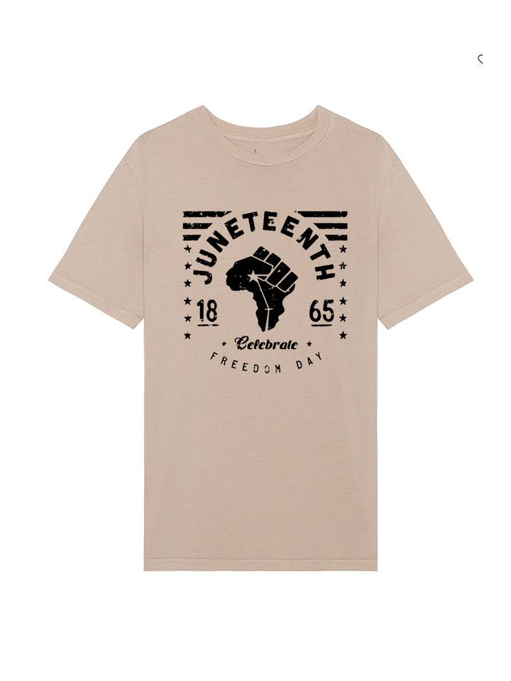Polar bee - Wholesale Screen Printed T-Shirt - Men's - DOM-L4315 JUNETEENTH GRAPHIC MENS TEE1