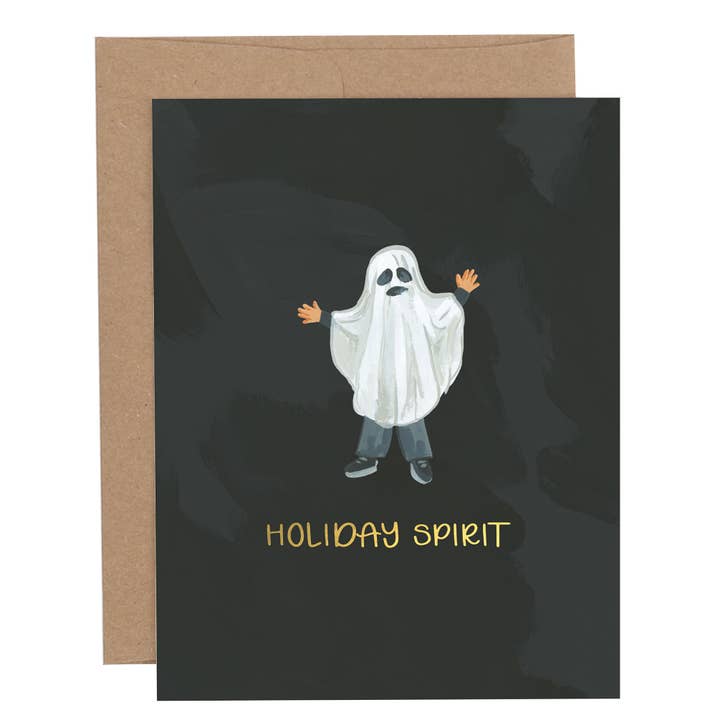 Holiday Spirit Halloween Greeting Card for wholesale by 1canoe2 | One Canoe Two Paper Co.