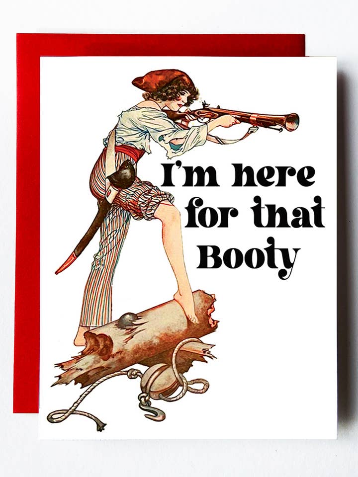 Art Deco Pirate Booty Card for wholesale by The Twentieth