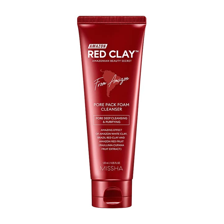 Exod International - Wholesale Facial Cleanser - MISSHA Amazon Red Clay Pore Pack Foam Cleanser 120ml