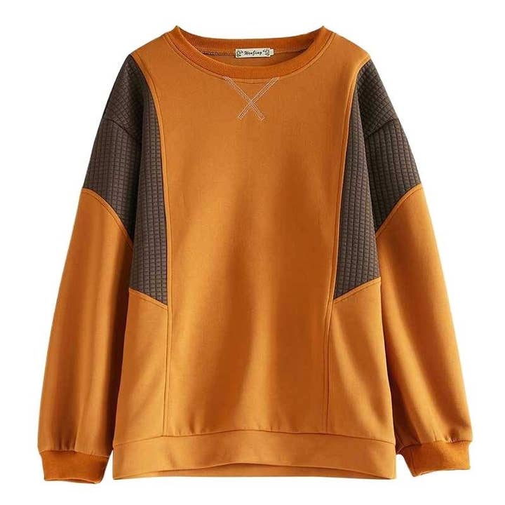 LIME Loose Color Block Plaid Hoodie for wholesale on Faire4