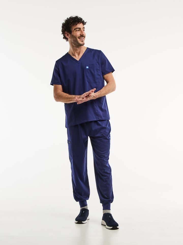 LUCA Jogger - Tenue médicale - Homme - Bleu Marine for wholesale by AELIN
